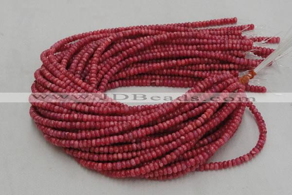 CRC05 16 inches 4*6mm rondell rhodochrosite gemstone beads wholesale