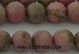 CRC1004 15.5 inches 12mm round matte rhodochrosite gemstone beads