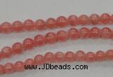 CRC101 15.5 inches 5mm round natural argentina rhodochrosite beads