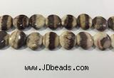 CRC1074 15.5 inches 25mm flat round rhodochrosite beads