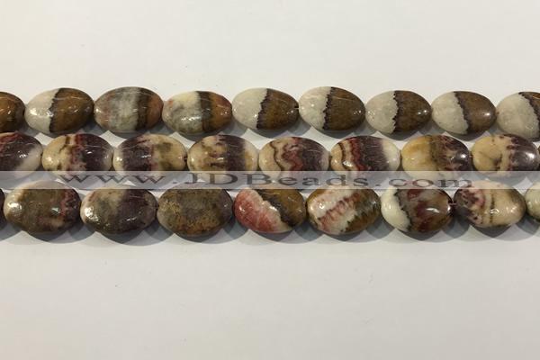 CRC1077 15.5 inches 15*20mm oval rhodochrosite beads wholesale