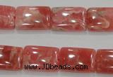 CRC108 15.5 inches 13*18mm rectangle natural argentina rhodochrosite beads