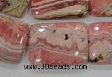 CRC111 15.5 inches 22*30mm rectangle natural argentina rhodochrosite beads