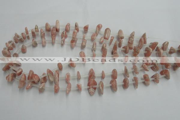 CRC159 15.5 inches 3*6mm - 5*12mm chips Argentina rhodochrosite beads