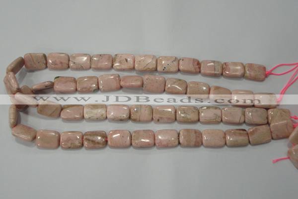 CRC304 15.5 inches 12*16mm rectangle Peru rhodochrosite beads