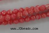 CRC401 15.5 inches 6mm faceted round synthetic rhodochrosite beads