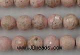 CRC456 15.5 inches 16mm faceted round Argentina rhodochrosite beads