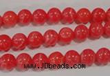 CRC502 15.5 inches 8mm round synthetic rhodochrosite beads