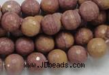 CRC59 15.5 inches 10mm faceted round rhodochrosite gemstone beads