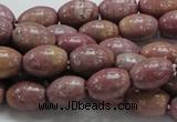 CRC66 15.5 inches 10*14mm rice rhodochrosite gemstone beads