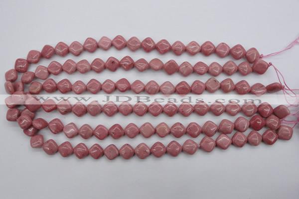 CRC681 15.5 inches 10*10mm diamond rhodochrosite beads wholesale