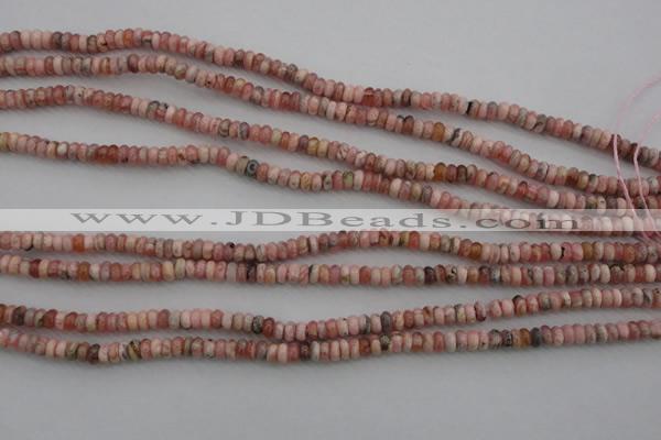 CRC750 15.5 inches 2.5*4mm rondelle rhodochrosite beads wholesale