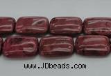 CRC822 15.5 inches 12*16mm rectangle Brazilian rhodochrosite beads