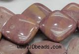 CRC86 15.5 inches 25*25mm diamond rhodochrosite gemstone beads