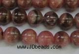 CRC915 15.5 inches 8mm round natural rhodochrosite beads