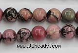 CRD03 15.5 inches 10mm round natural rhodonite gemstone beads