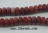 CRE05 16 inches 5*8mm rondelle natural red jasper beads wholesale