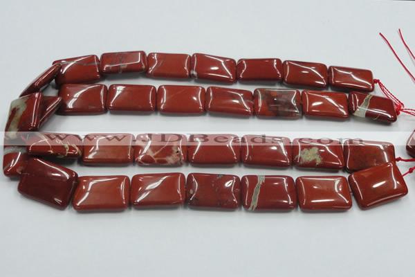 CRE17 16 inches 18*25mm rectangle natural red jasper beads wholesale