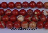 CRE300 15.5 inches 4mm round red jasper beads wholesale