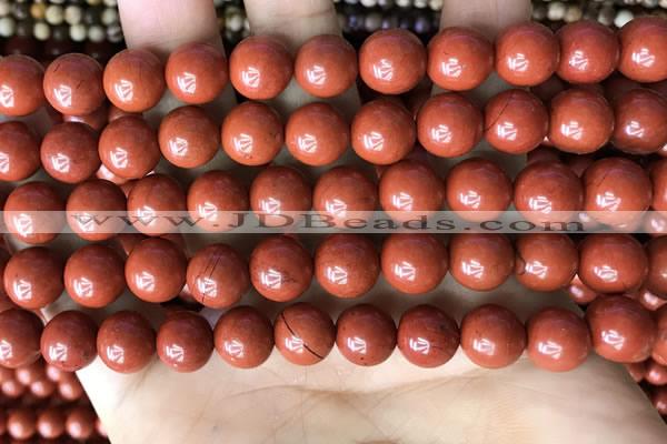 CRE353 15.5 inches 10mm round red jasper beads wholesale