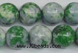 CRF156 15.5 inches 16mm round dyed rain flower stone beads wholesale