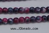 CRF273 15.5 inches 3mm round dyed rain flower stone beads