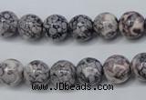 CRF282 15.5 inches 8mm round dyed rain flower stone beads