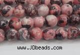 CRF300 15.5 inches 4mm round dyed rain flower stone beads wholesale