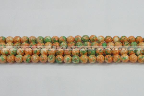 CRF311 15.5 inches 12mm round dyed rain flower stone beads wholesale