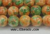 CRF312 15.5 inches 14mm round dyed rain flower stone beads wholesale