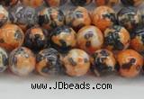 CRF323 15.5 inches 8mm round dyed rain flower stone beads wholesale