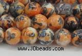 CRF324 15.5 inches 10mm round dyed rain flower stone beads wholesale