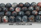 CRF329 15.5 inches 6mm round dyed rain flower stone beads wholesale