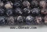 CRF337 15.5 inches 8mm round dyed rain flower stone beads wholesale