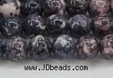 CRF338 15.5 inches 10mm round dyed rain flower stone beads wholesale