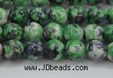 CRF350 15.5 inches 6mm round dyed rain flower stone beads wholesale