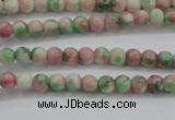 CRF449 15.5 inches 3mm round dyed rain flower stone beads wholesale