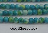 CRF451 15.5 inches 3mm round dyed rain flower stone beads wholesale