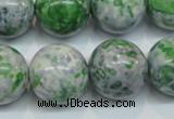 CRF49 15.5 inches 18mm round dyed rain flower stone beads wholesale