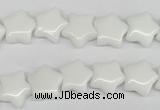 CRG06 15.5 inches 12*12mm star white agate gemstone beads wholesale