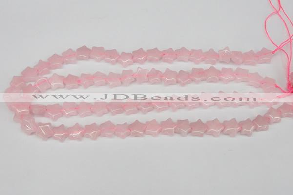 CRG11 15.5 inches 12*12mm star rose quartz gemstone beads wholesale