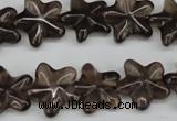 CRG16 15.5 inches 16*16mm star smoky quartz gemstone beads