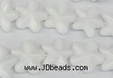 CRG20 15.5 inches 16*16mm star white agate gemstone beads wholesale