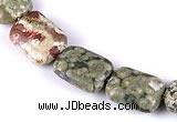 CRH07 different sizes rectangle natural rhyolite bead Wholesale