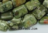 CRH25 15.5 inches 12*18mm rectangle rhyolite beads wholesale