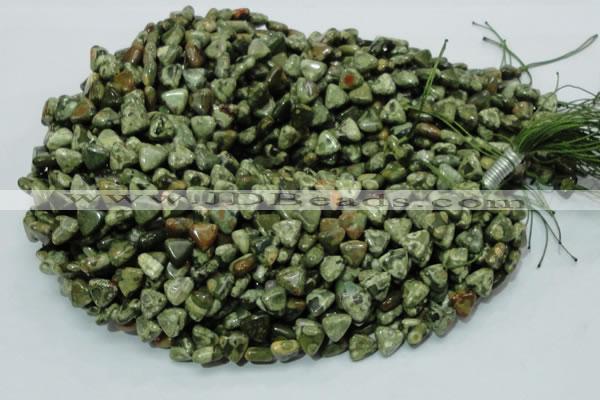 CRH30 15.5 inches 10*10mm triangle rhyolite beads wholesale