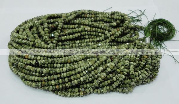 CRH51 15.5 inches 4*6mm faceted rondelle rhyolite beads wholesale