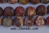 CRH512 15.5 inches 8mm round matte rhyolite gemstone beads