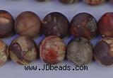 CRH513 15.5 inches 10mm round matte rhyolite gemstone beads