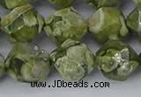 CRH538 15.5 inches 12mm faceted nuggets rhyolite gemstone beads